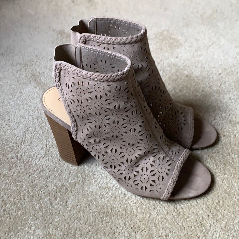 Lauren Conrad Statice Open-Toe Bootie